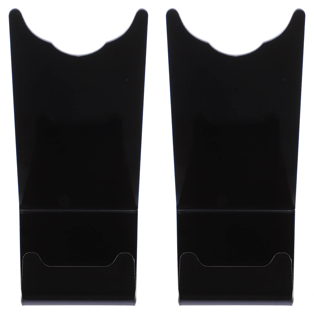 2pcs Black Razor Brackets Multi-functional Display Rack Acrylic Storage Rack