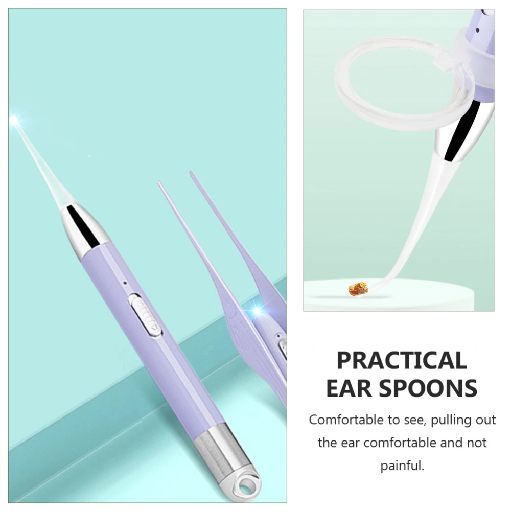 3Pcs Professional Ear Wax Pickers Simple Earwax Removal Tools (Violet)