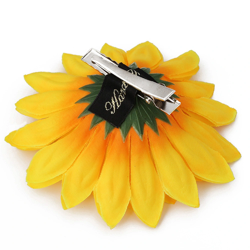 6Pcs Sunflower Design Hairpins Stylish Duck Clips Hair Clips Chic Bang Clips Hair Decorations