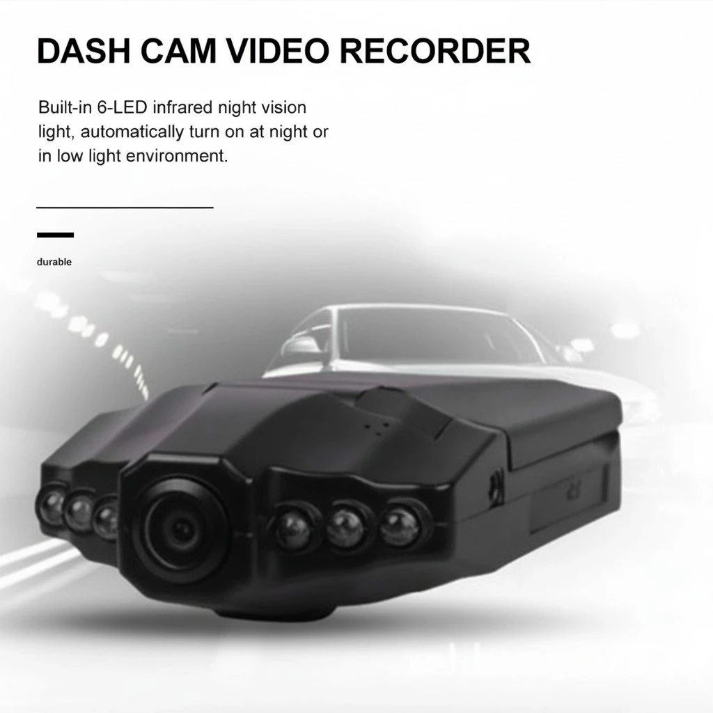 Dash Cam 2.4 inch Screen Motion Detection Night Vision Automotive Video Recorder