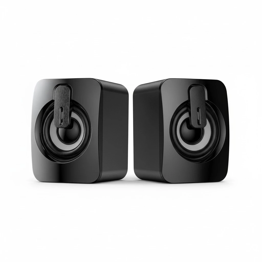 2 Pcs Usb Portable Computer Rgb Subwoofer Speakers Mobile Home Office Speakers (Black)