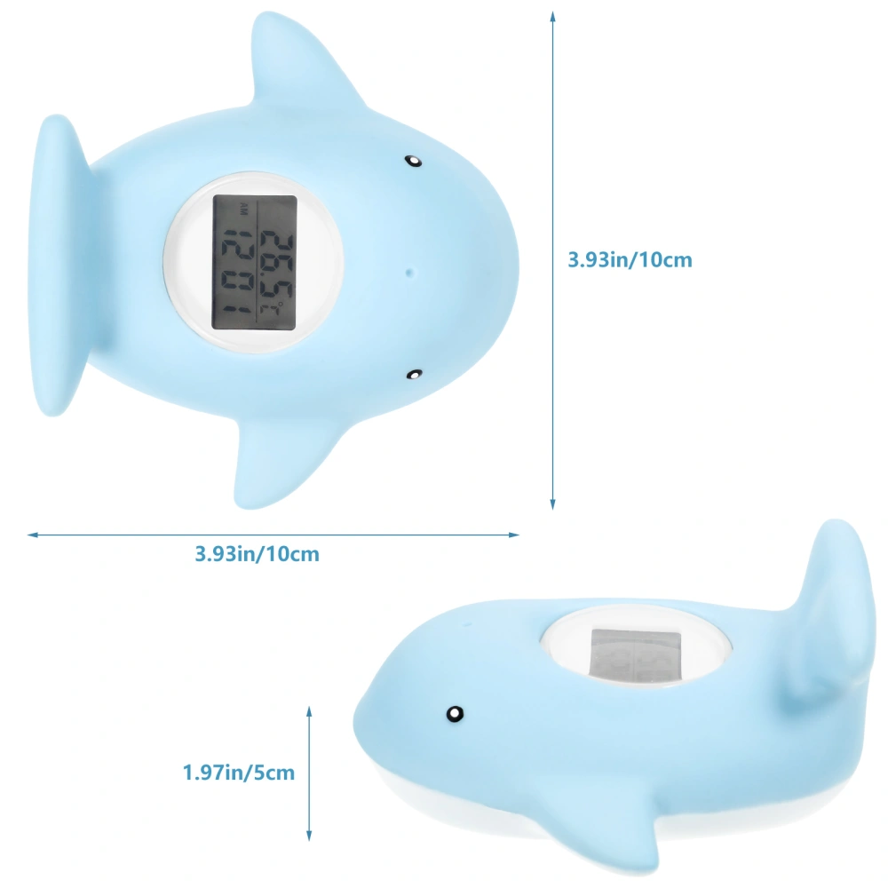 Whale Shaped Baby Bath Thermometer Cartoon Electric Water Thermometer Room Thermometer