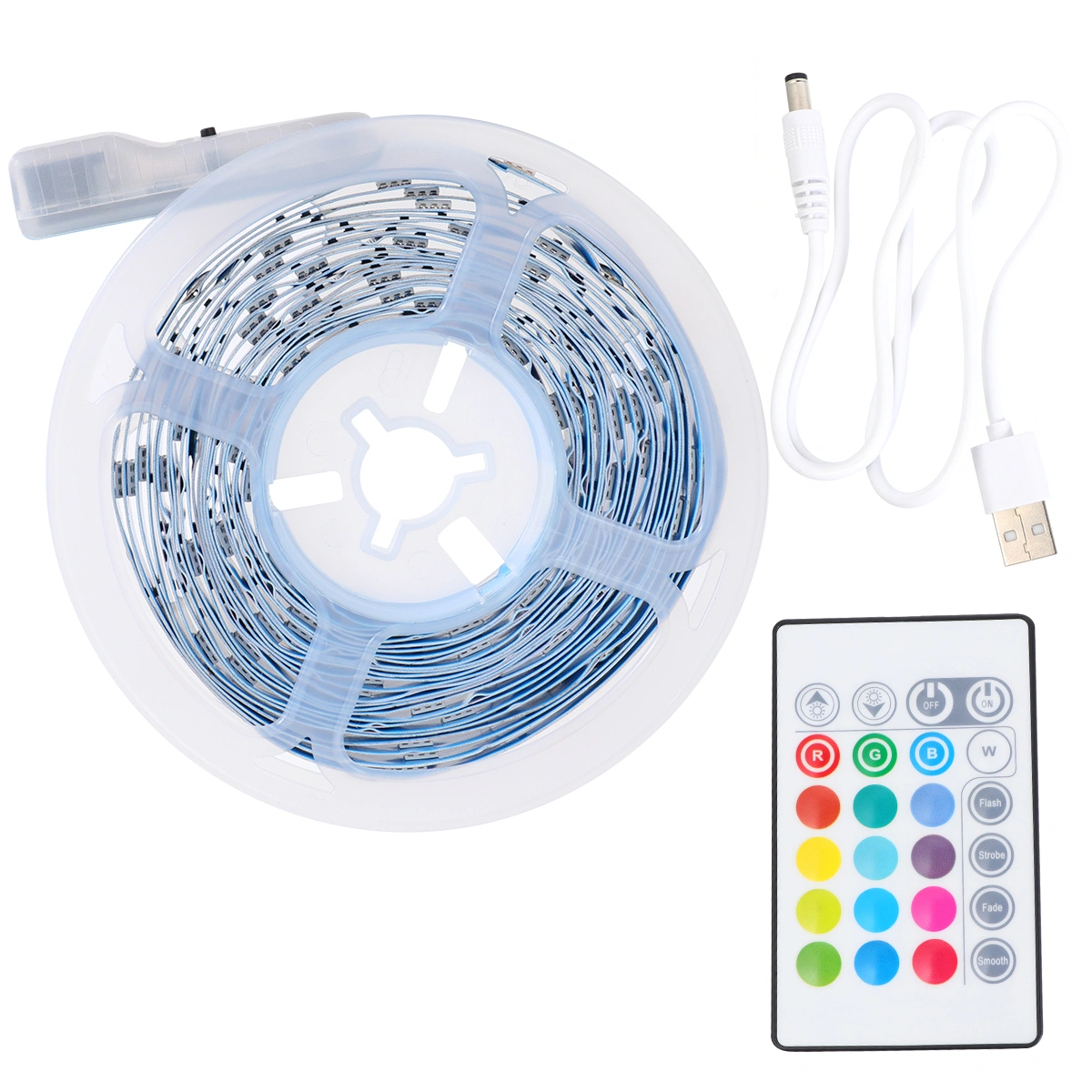 RGB LED Light Strip 5m USB Wireless TV LED Backlight with