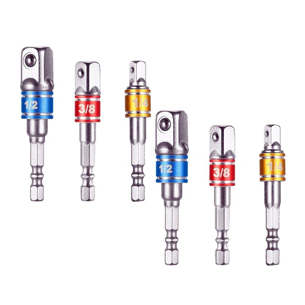 6pcs Professional Bit Extension Rods Useful Electronic Tool Parts Joint Rods