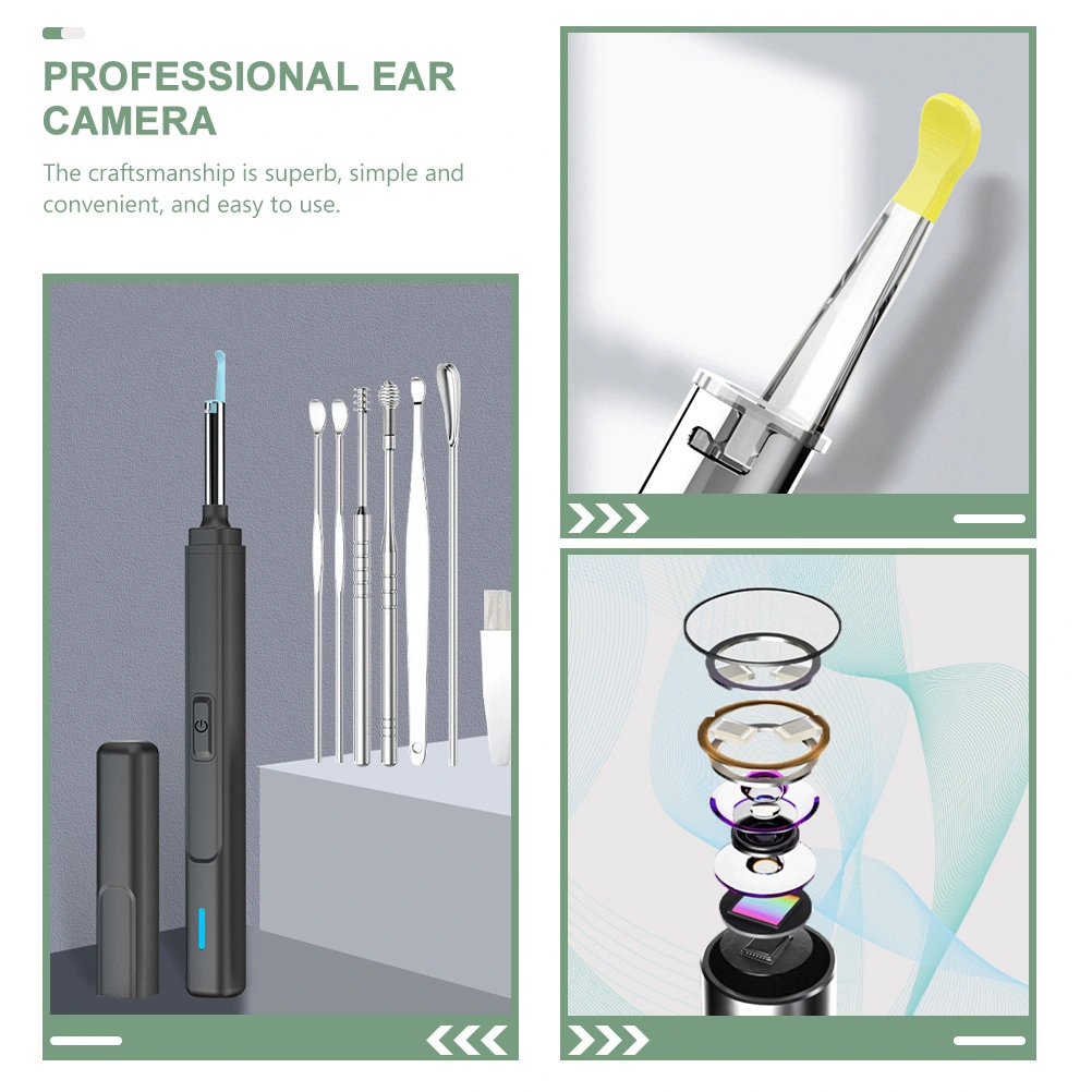 1 Set of Professional Ear Camera Convenient Earwax Remover Visual Earwax Tool Ear Accessory