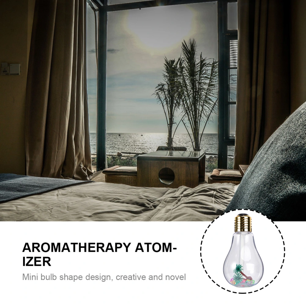 Bulb Humidifier Humidifier Aromatherapy Atomizer Mini USB Humidifier for Home Office Living Room (Golden Mist Surface)