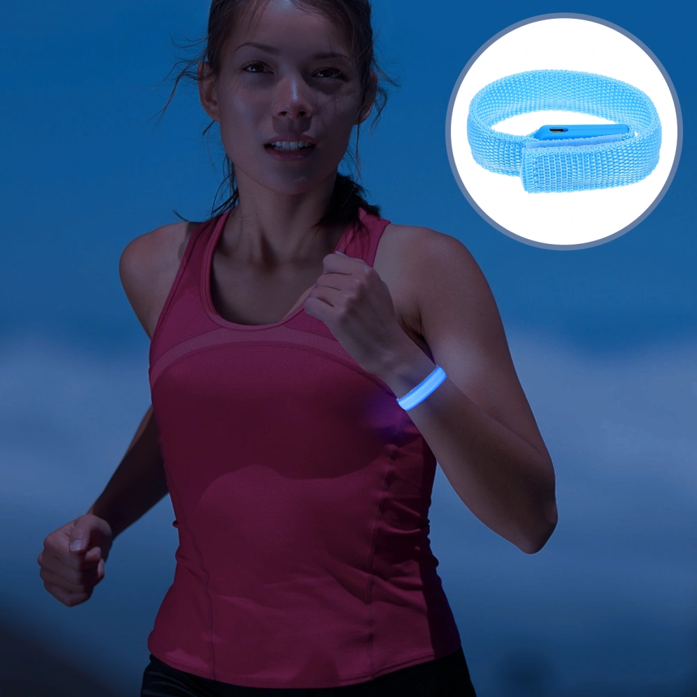 LED Glow Bracelet USB Rechargeable Flashing Sports Wristband Gift Party Favor