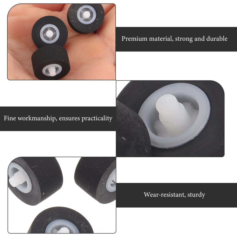 3pcs Rubber Bearing Roller VideoGuide Pulley Bearing Wheel Pinch Roller for Audio Radio Recorder