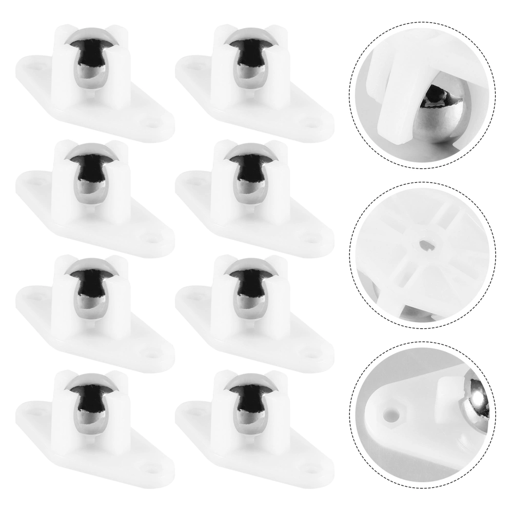 8pcs Universal Small Steel Ball Caster Swivel Caster for Slide Box Moving Carton