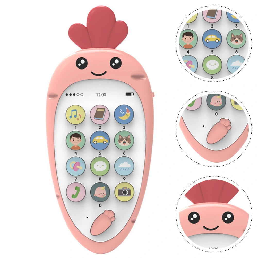 1 Set Lovely Smart Phone Toy Bilingual Phone Toy Multinational Educational Toy