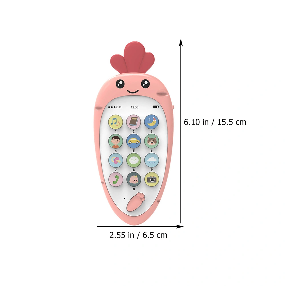 1 Set Lovely Smart Phone Toy Bilingual Phone Toy Multinational Educational Toy