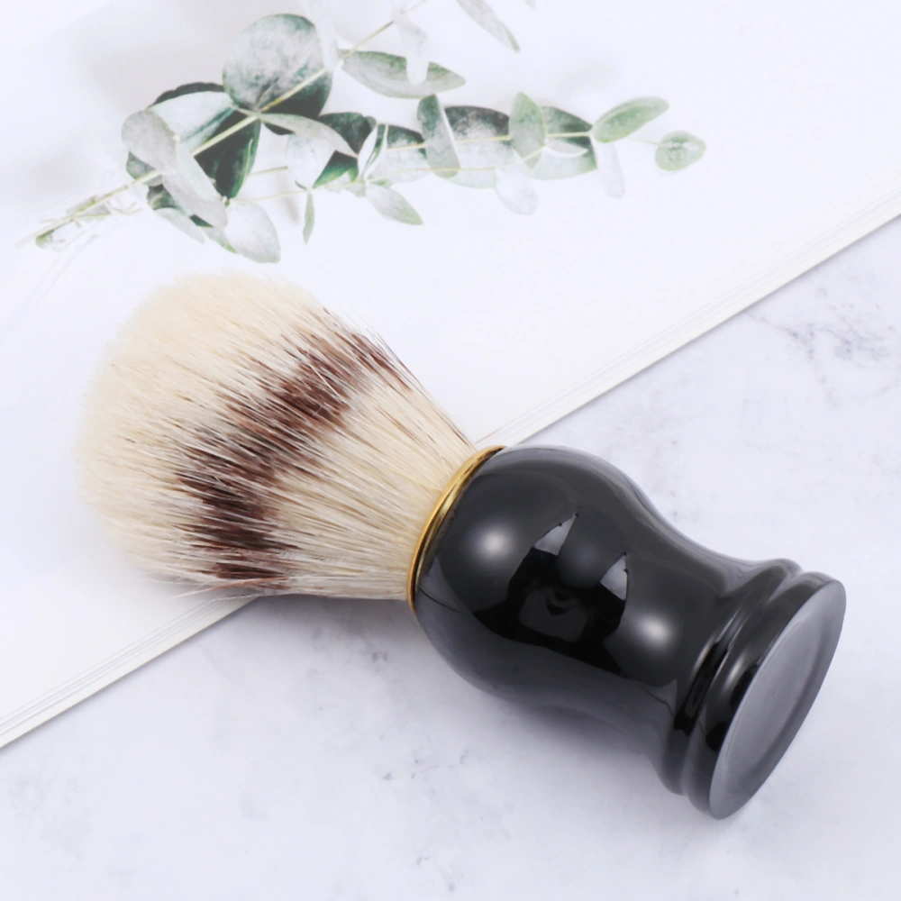 1PC Men's Shaving Brush Mustache Beards Brush Shaving Cleansing Brush Black