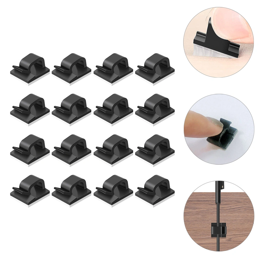 50 Pcs Mini Outdoor Cable Clips Light Clips Decoration Clips Self Adhesive Hook