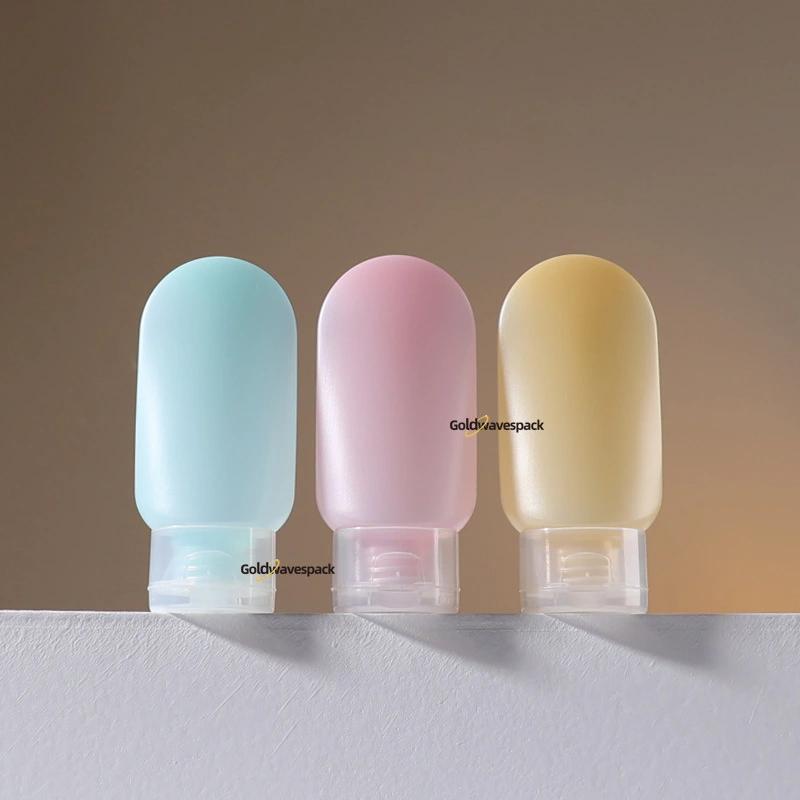 3pcs Travel Size Bottles Empty Bottles Plastic Toiletries Container Refillable Lotion Shampoo Bottles(60ml)