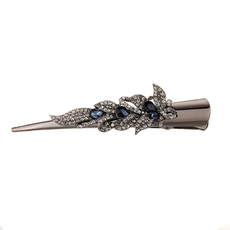 Crystal Alligator Hair Clip Bling Duckbill Hair Barrette Decorative Hair Accessory for Daily Use