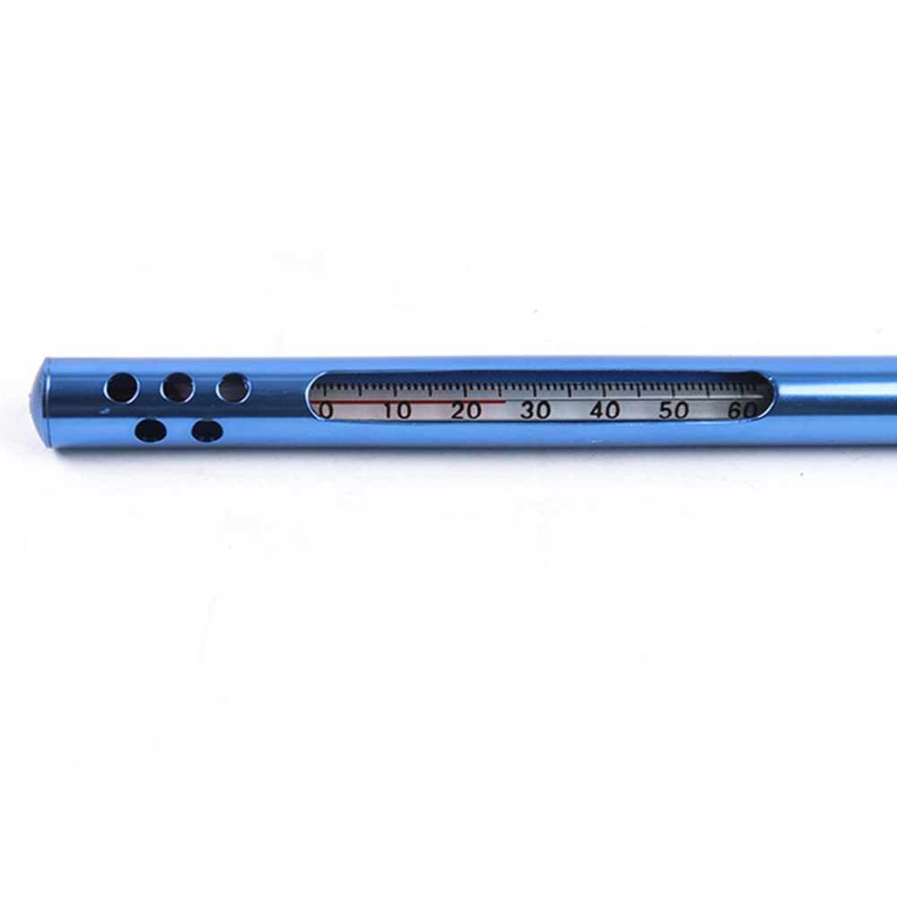 Fishing Thermometer Portable Fishing Pencil Type Thermometer Fahrenheit Celsius Pencil Tip Fishing Tool (Blue)