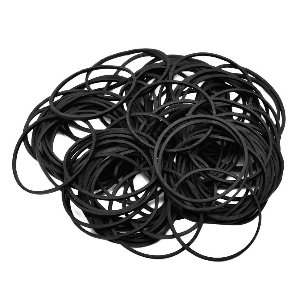 100pcs Rubber Bands Bungee Accessories for Machine Power Supplies (Black)