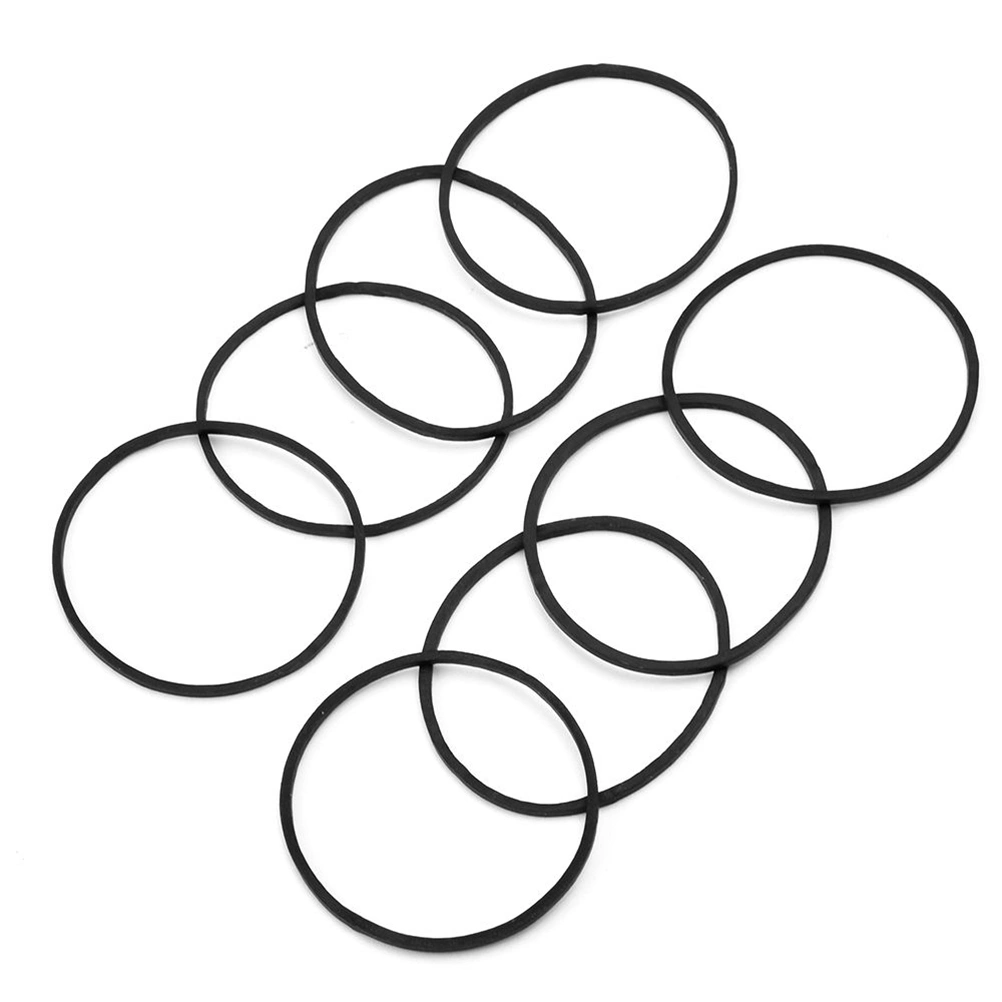 100pcs Rubber Bands Bungee Accessories for Machine Power Supplies (Black)