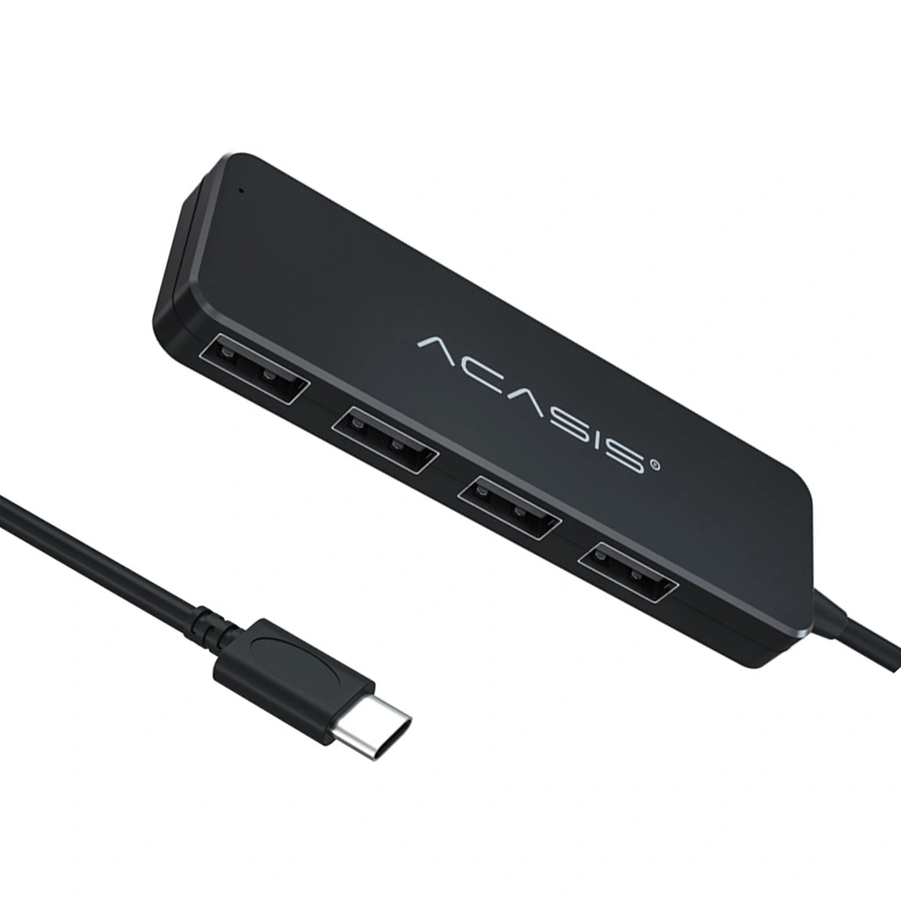 USB-C Hub 4-port USB 2.0 Expansion Transfer Adapter for Phone Tablet Laptop