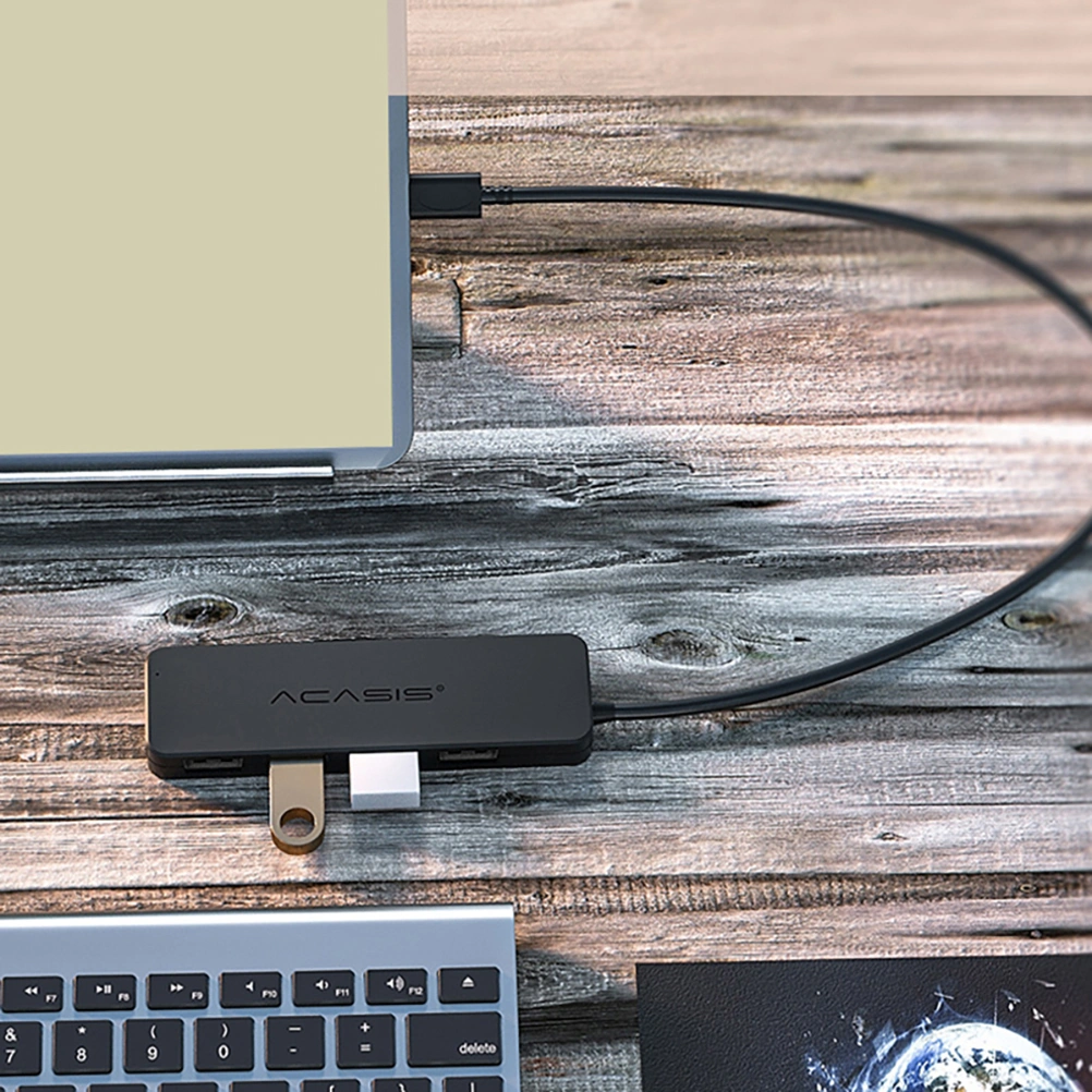 USB-C Hub 4-port USB 2.0 Expansion Transfer Adapter for Phone Tablet Laptop