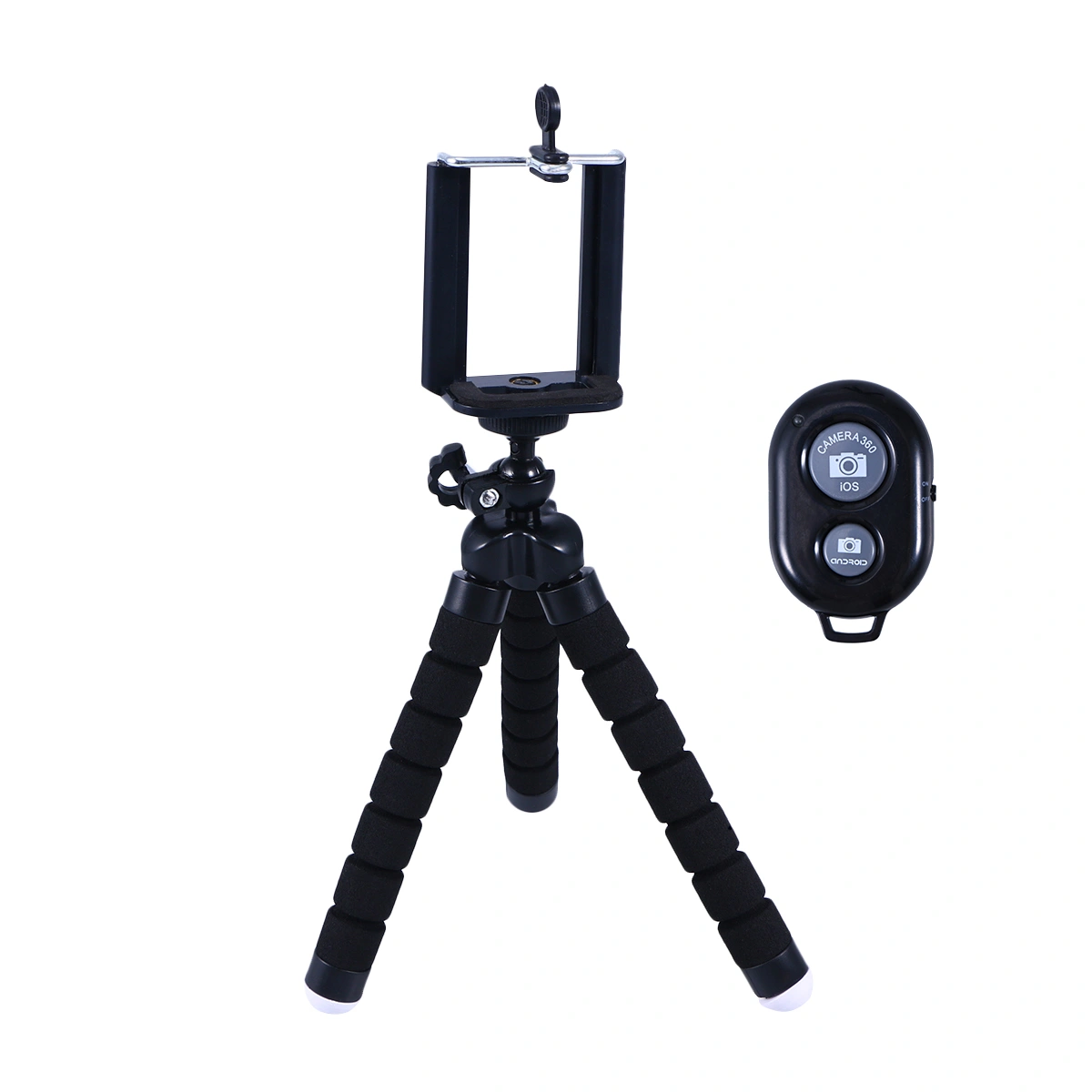 Phone Tripod Adjustable and Flexible Cell Phone Holder Stand Selfie Stick with Remote Shutter