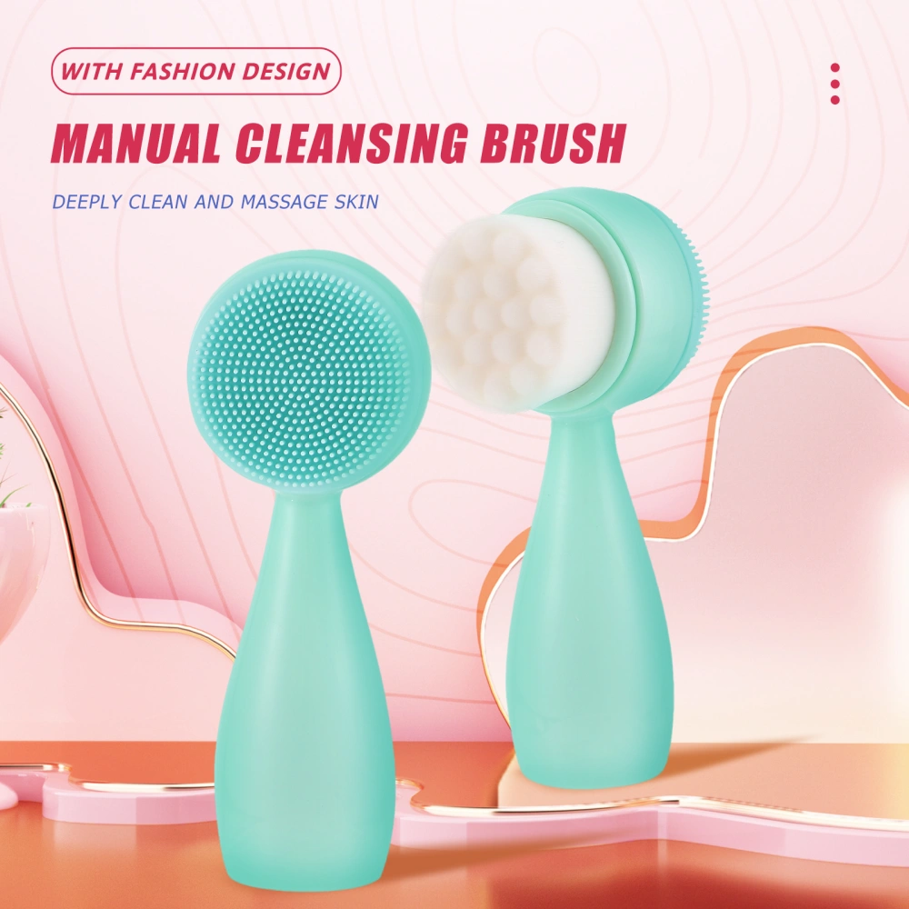 Facial Cleaning Brush Silicone Supple Face Clean Brush Beauty Scrubber Brush