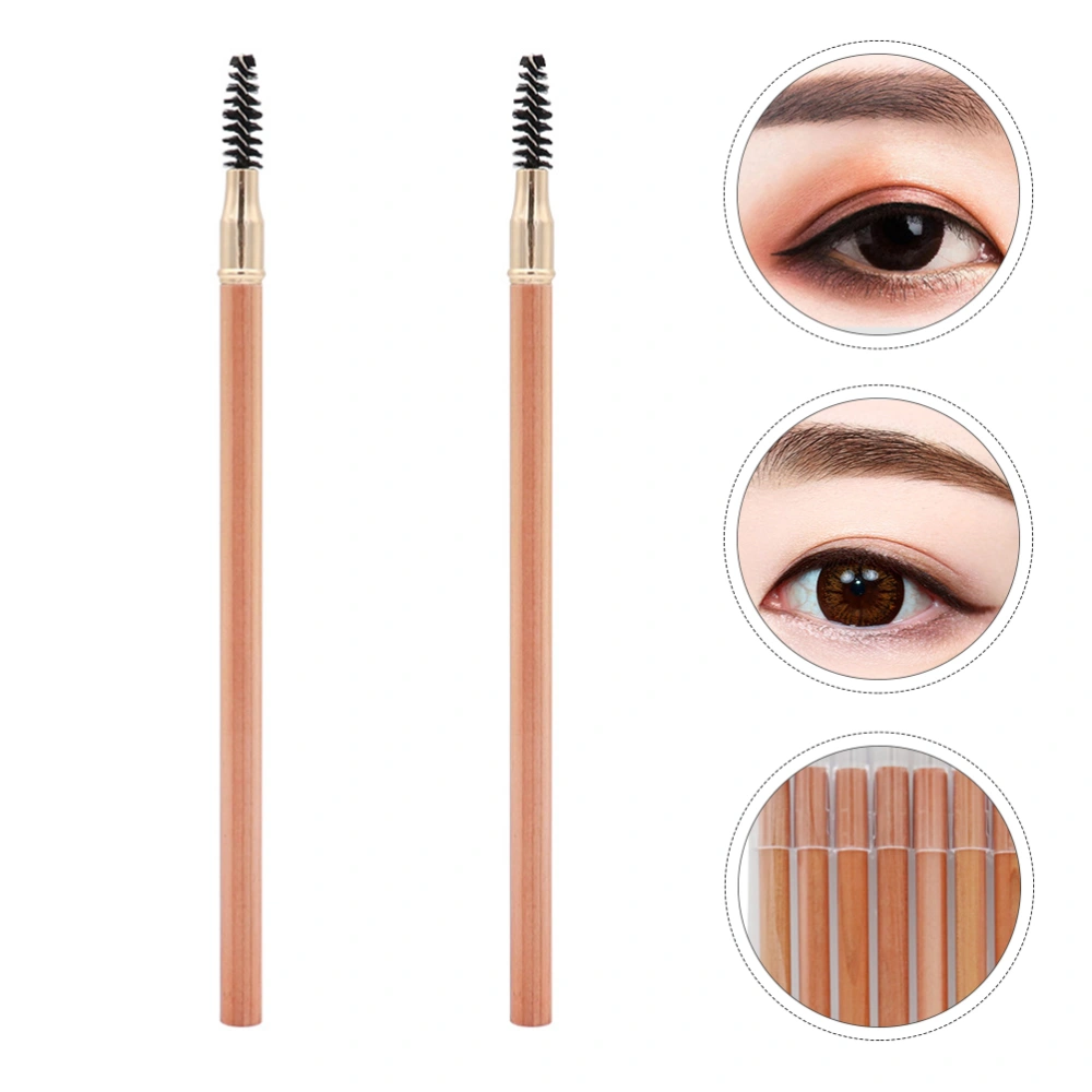 2pcs Eyebrow Pencils with Brush 2-in-1 Dual Brow Pencil Brush (Assorted Color)