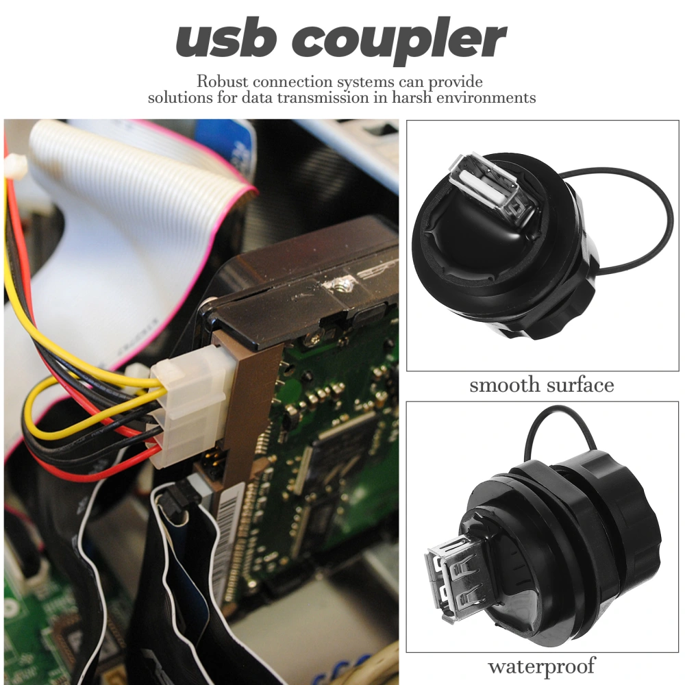 Usb Coupler Usb Pass Through Usb 2.0 Bulkhead Connector Data Extension Adapter