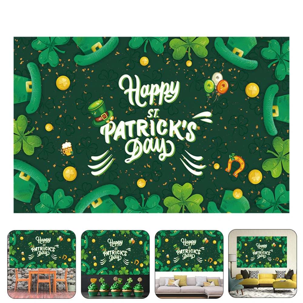 St. Patrick's Day Background Celebration Photo Backdrop Party Hanging Banner Decoration