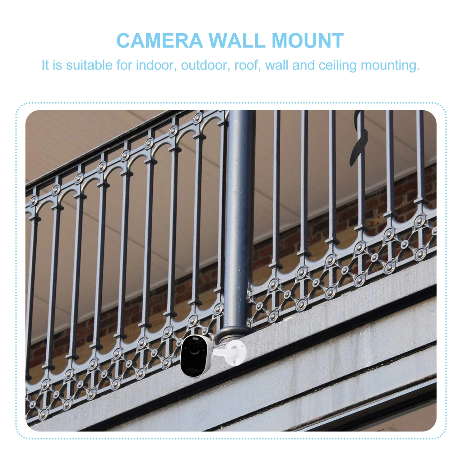 2pcs Camera Wall Mount Rotation Surveillance Camera Mounting Bracket Support