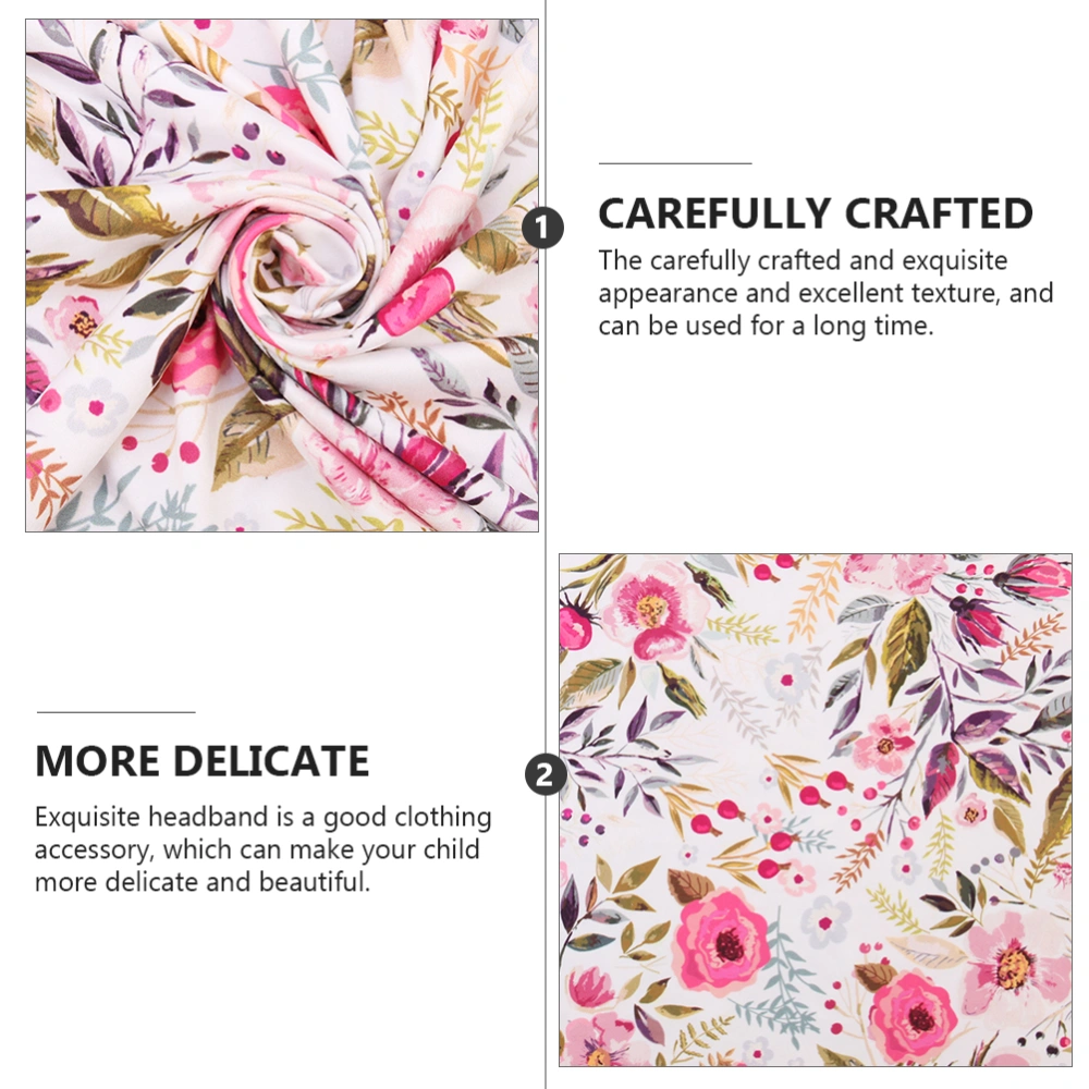 1 Set/2pcs Pretty Infant Swaddle Wrap with Headband Set Photography Prop