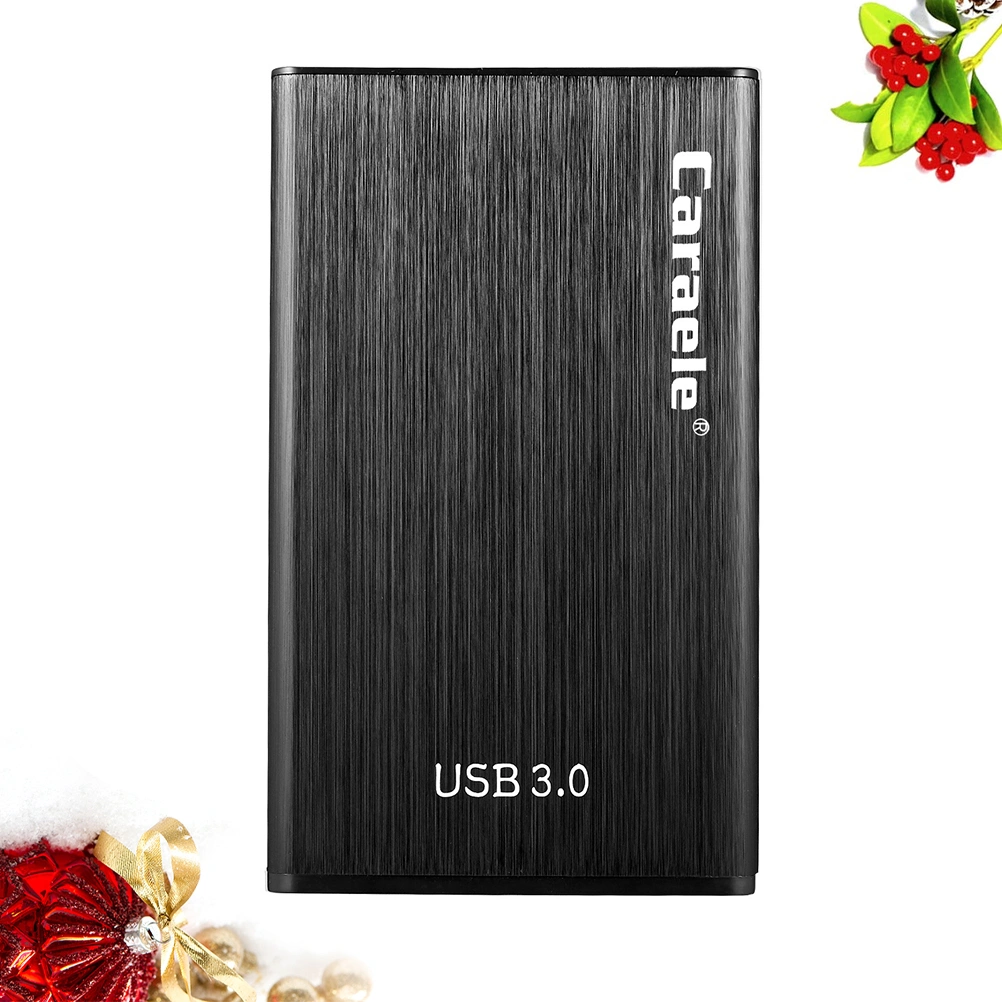 1pc High USB3.0 Mobile Hard Disk Transmission Hard-disk Portable Thin Hard Disk (Black 500BG)