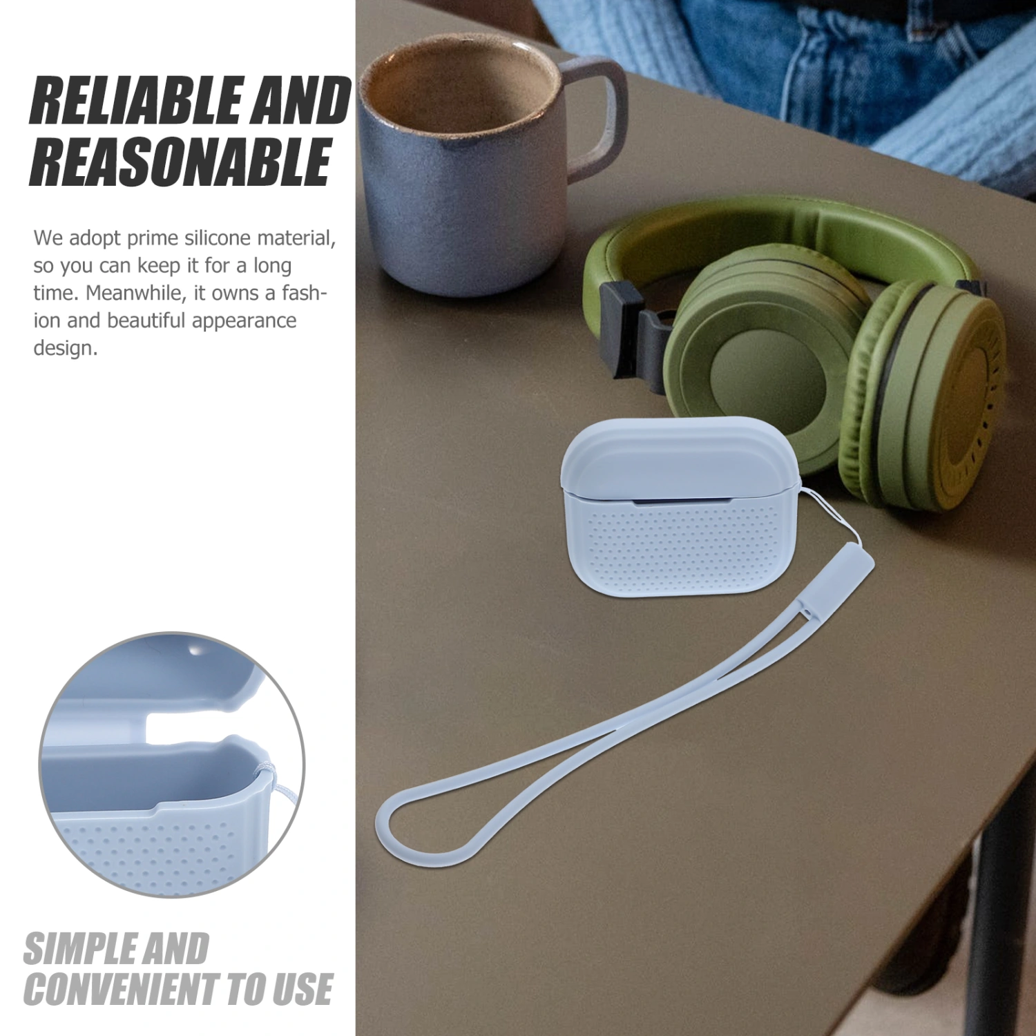 Pure Color Wireless Earbud Protector Earphone Cover Earbuds Box Compatible With Airpods Pro 2