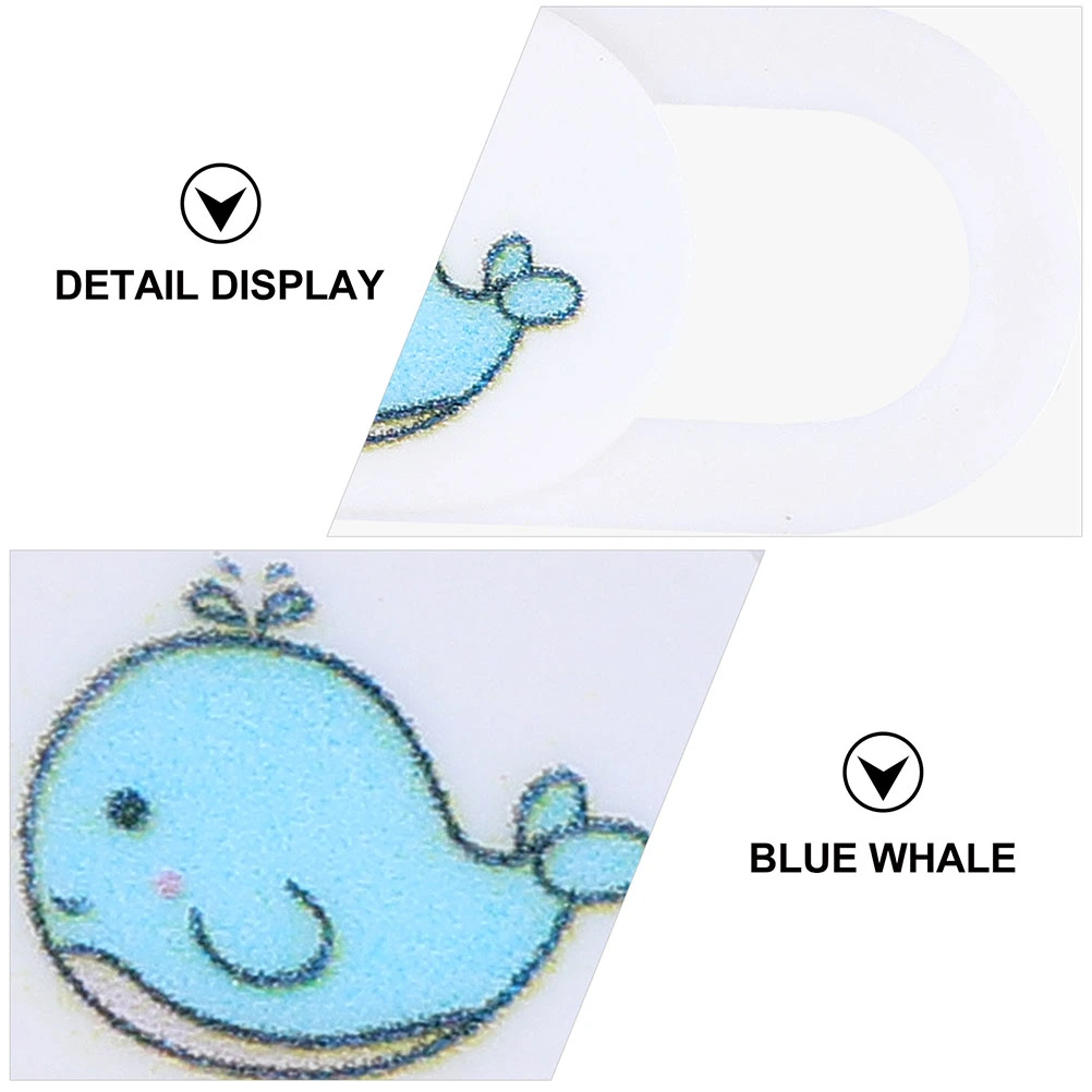 4Pcs Laptop Camera Cover Slide Whale Pattern Webcam Privacy Lens Protector