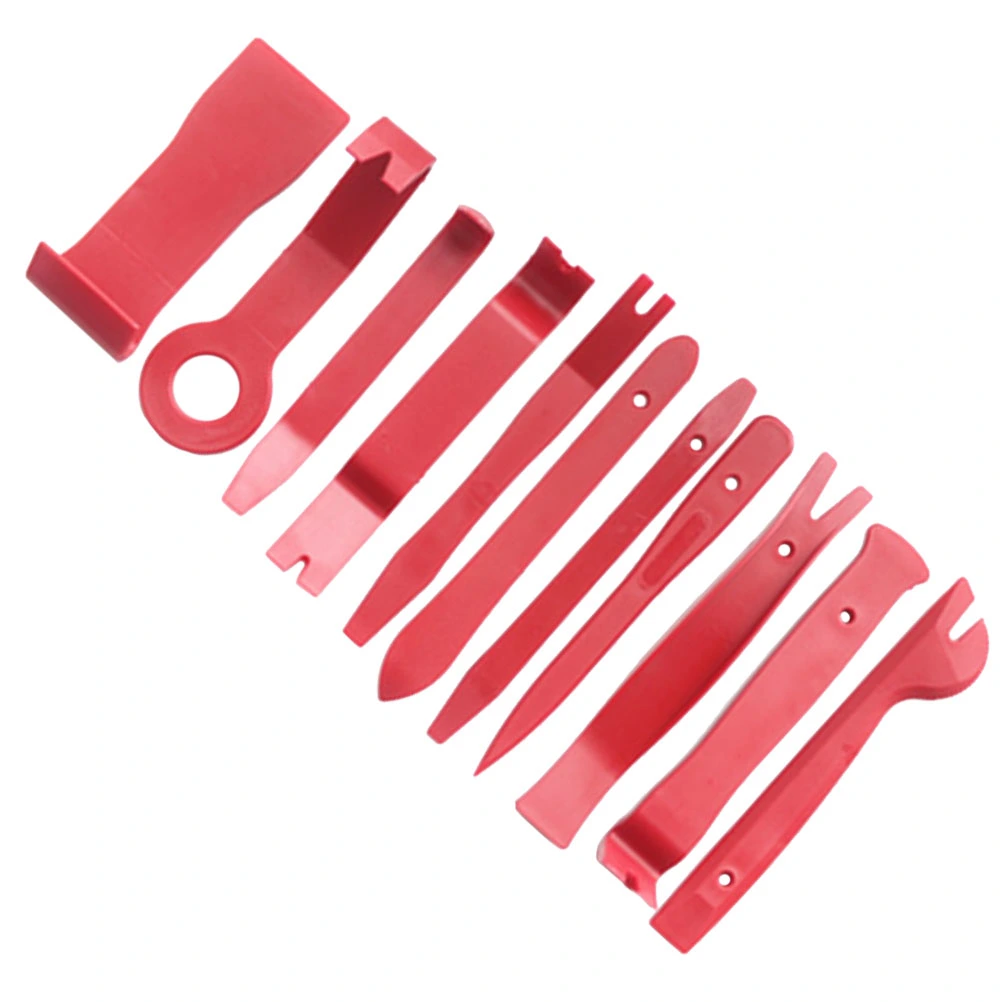 1Set 11Pcs Installation Tool for On-car Sound System Uninstall Tool Kit for Speakers on Automobiles Auto Repairing Accessories (Red)
