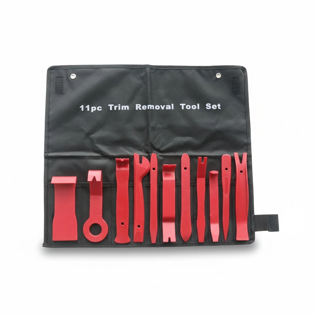 1Set 11Pcs Installation Tool for On-car Sound System Uninstall Tool Kit for Speakers on Automobiles Auto Repairing Accessories (Red)