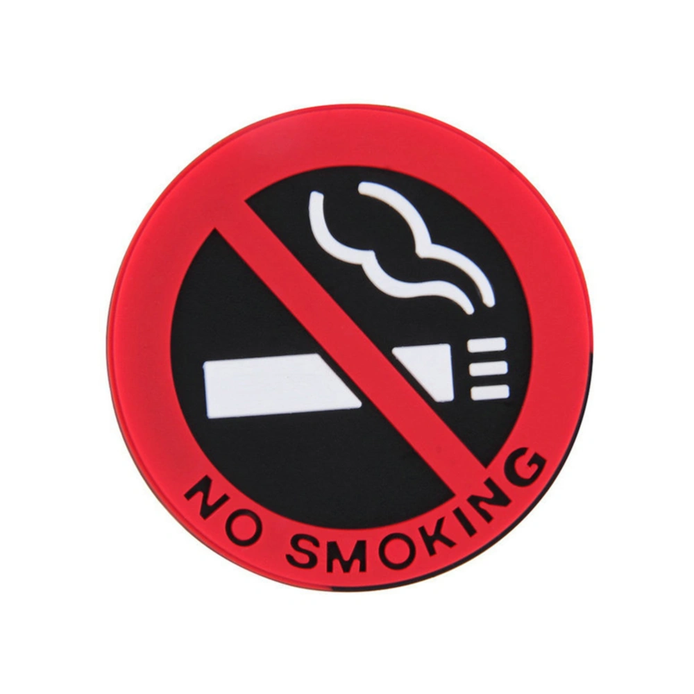 10pcs No Smoking Sign Rust Free Heavy Duty Sign Car Logo NO SMOKING Logo Stickers Car Stickers Warning Sign for Car Use