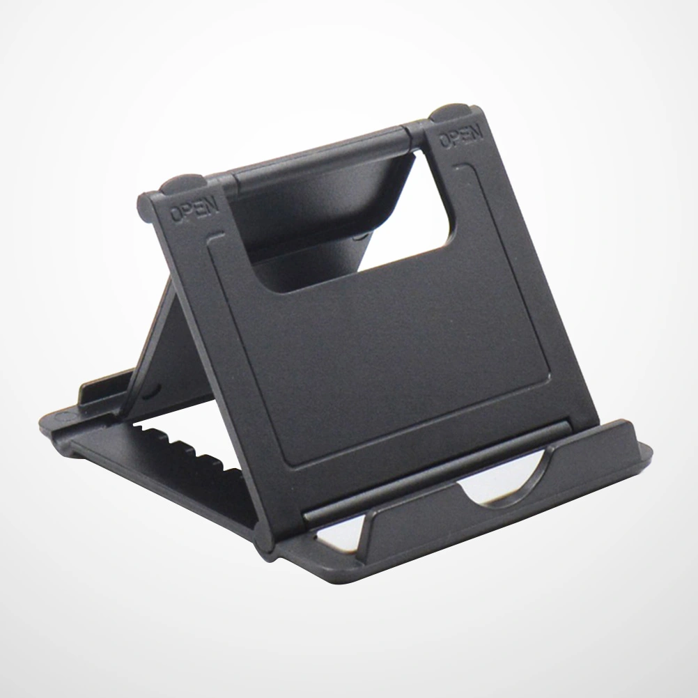 Folding Phone Holder Multiple Angle Adjustable Stand for Cellphone Tablet E-Reader (Random Color)