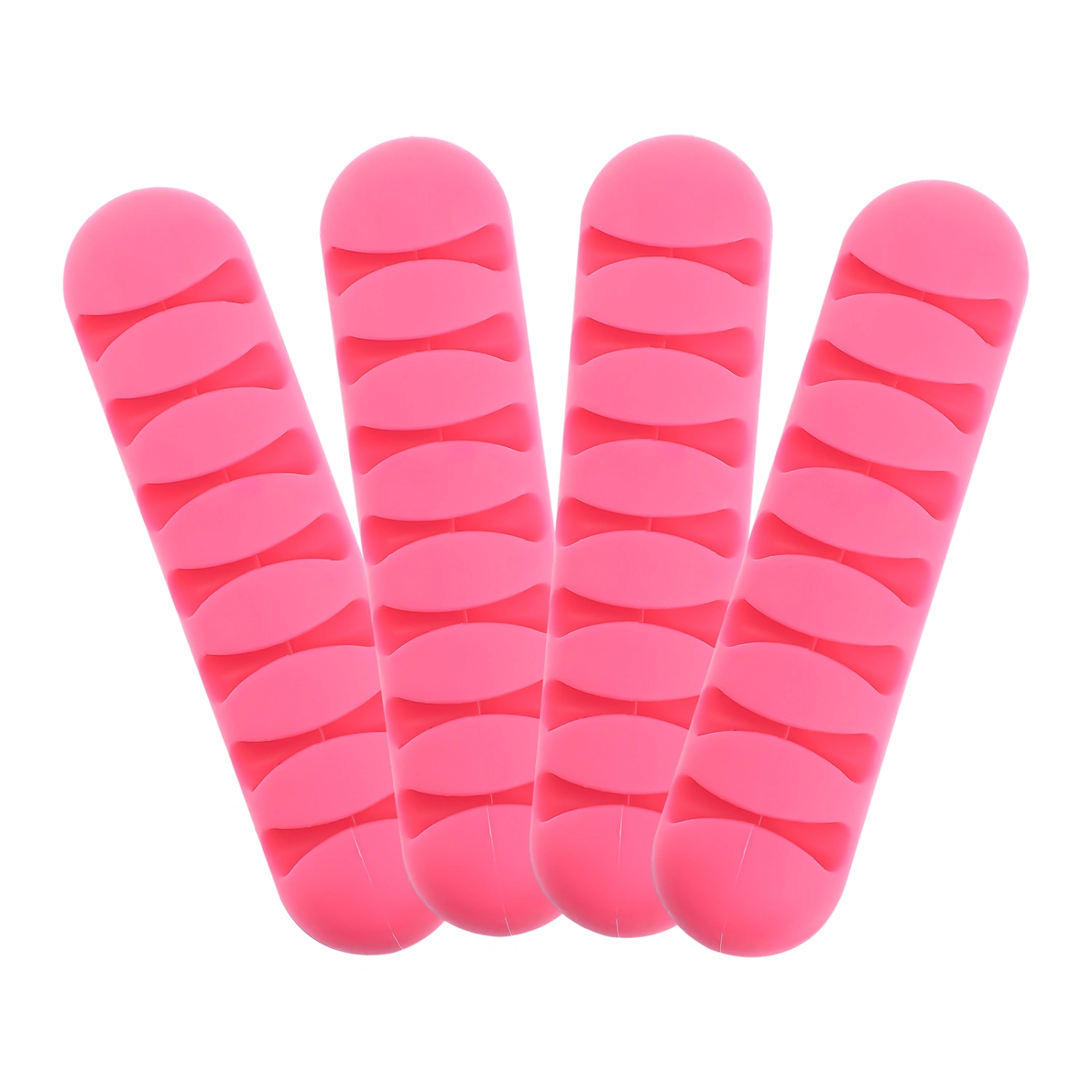 4pcs Adhesive Cable Holders Tabletop Wire Holders Office Cable Cord Organizers