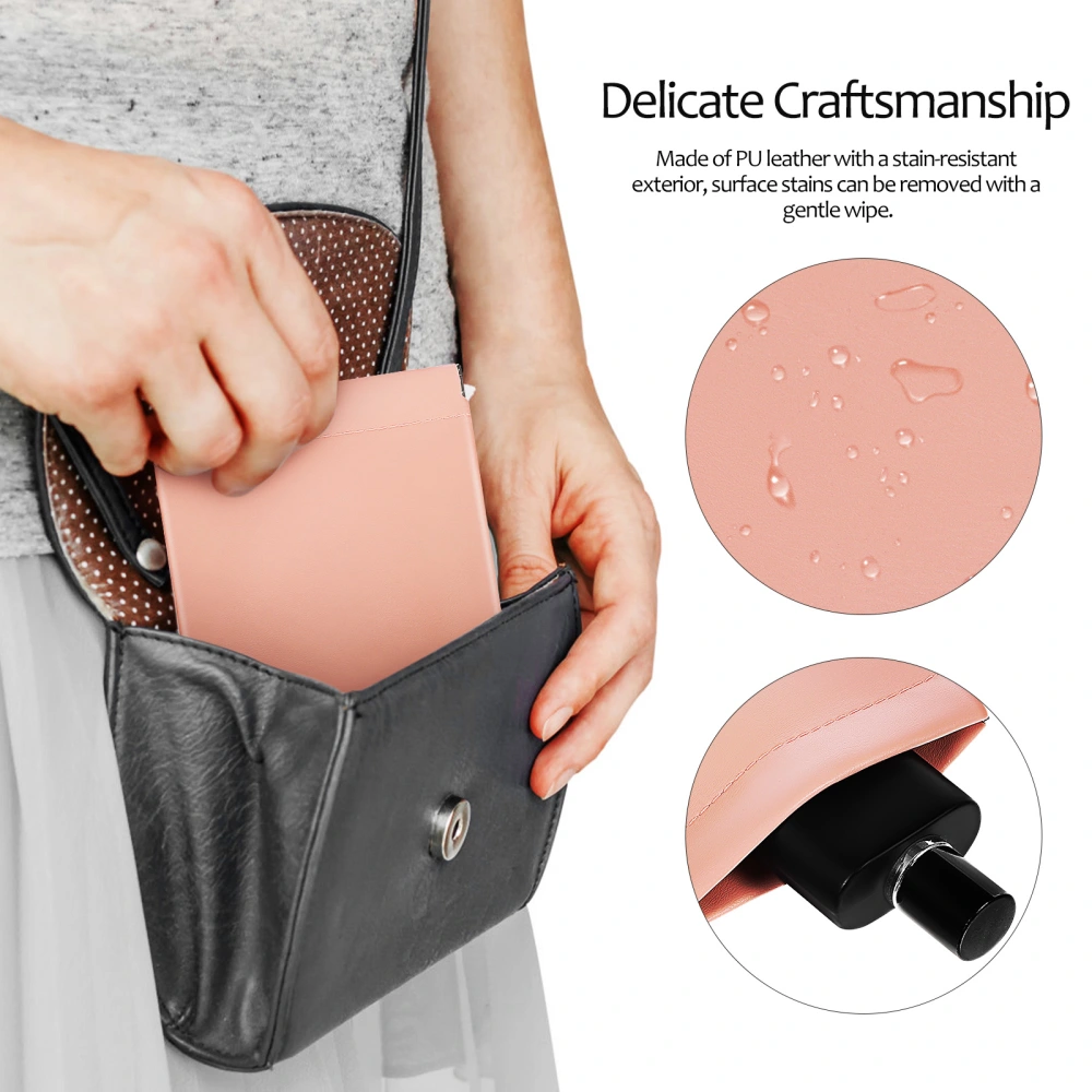 2Pcs PU Leather Cosmetic Bags Mini Portable Makeup Pouches for Jewelry Earphones Storage