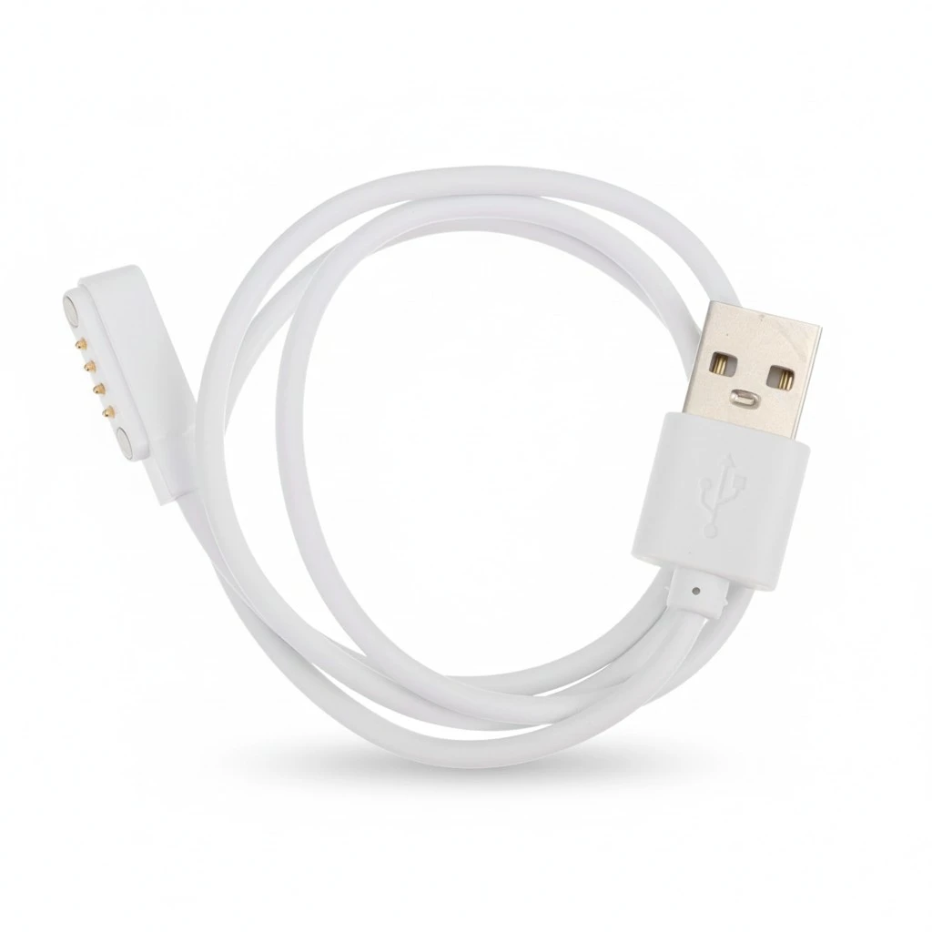 2Pcs 60CM Smart Watch Charging Cable 4 Pin Magnetic Suction USB Charging Cable