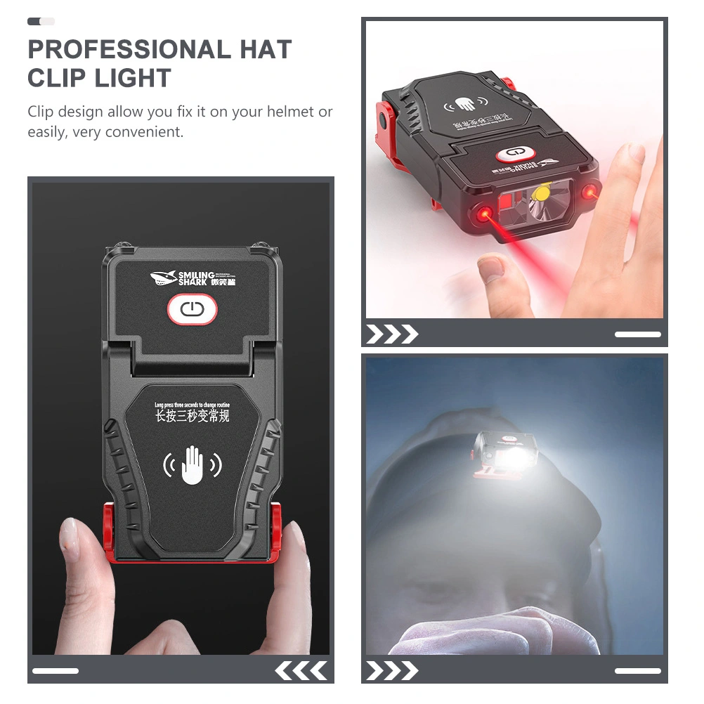 Outdoor Head Lamp Professional Hat Clip Light Multi-function Hat Light Outdoor Accessory