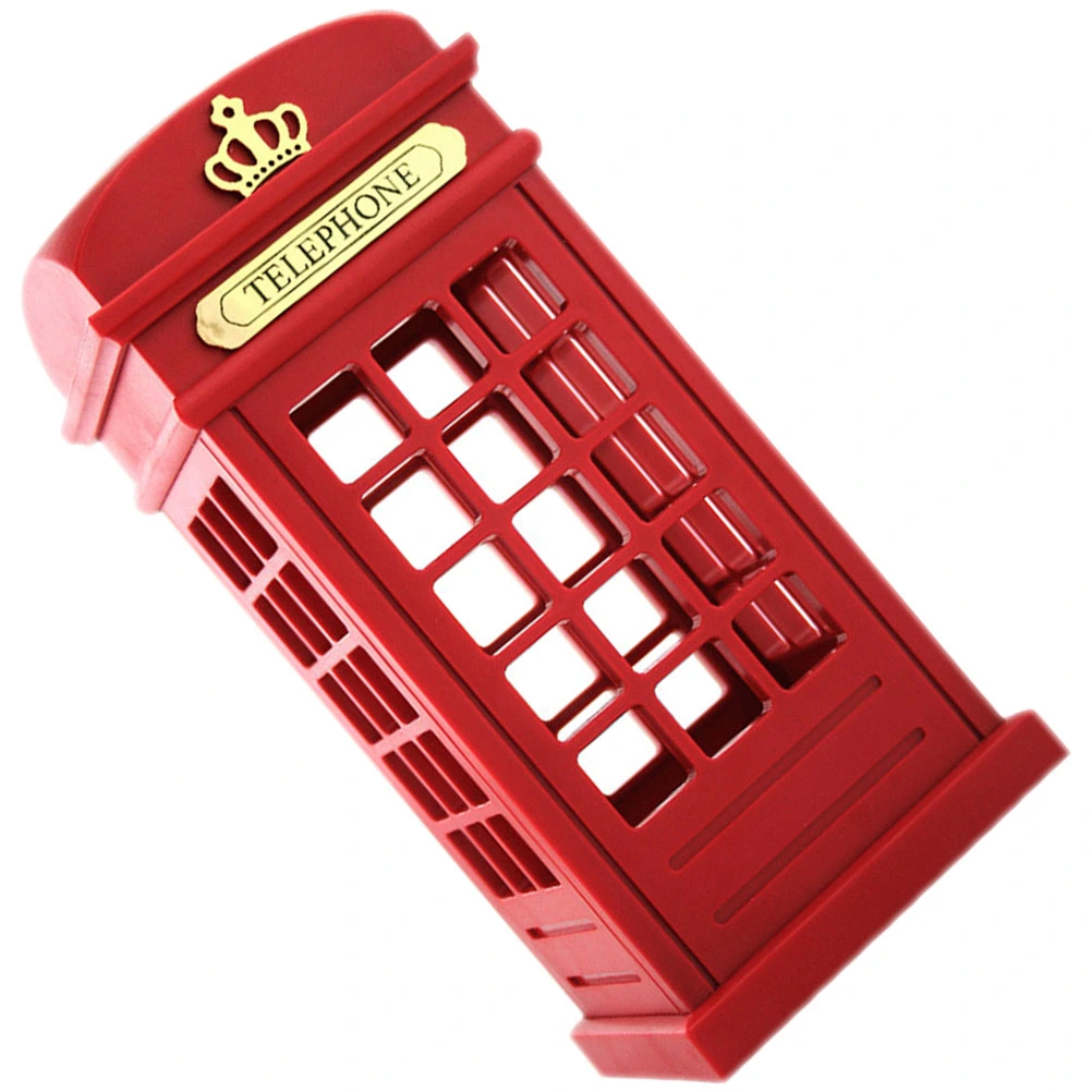 Unique Telephone Booth Table Lamp Bedroom Touch Control Nightlight Decorative Vintage Desktop Lamp