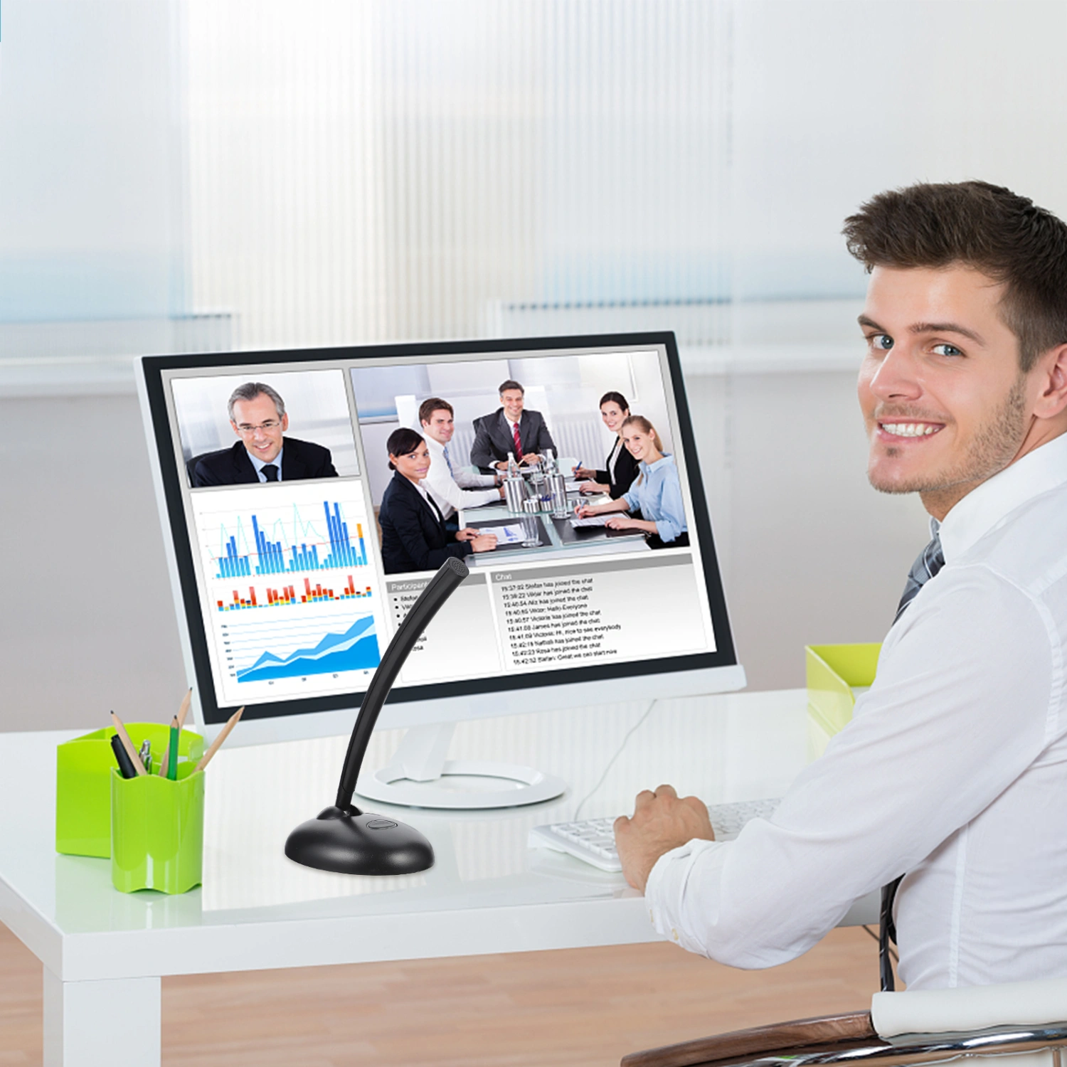 Computer USB Microphone Game Chatting Microphone Conference Microphone