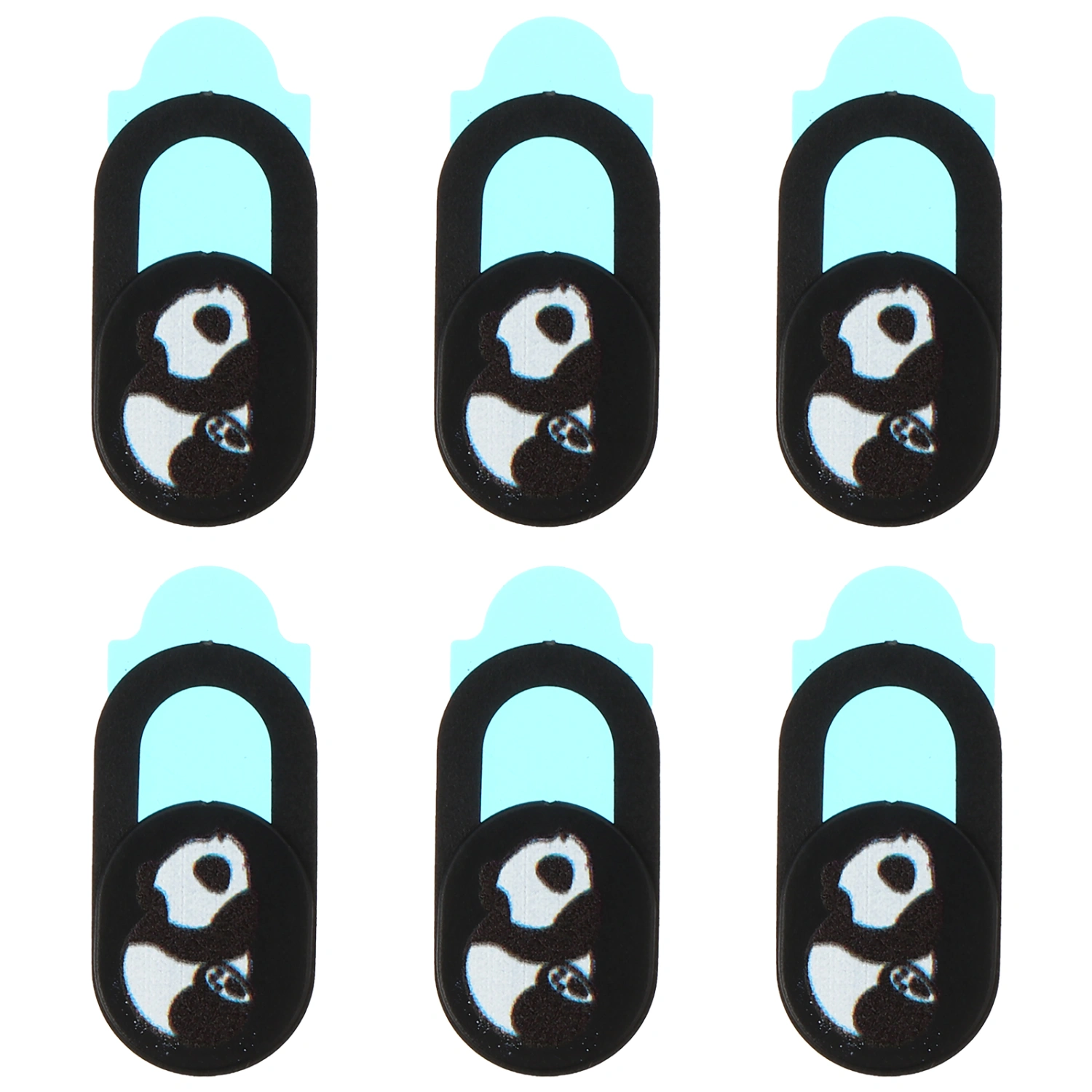 6pcs Cartoon Laptop Camera Cover Slide Ultra-Thin Slide Laptop Webcam Slider