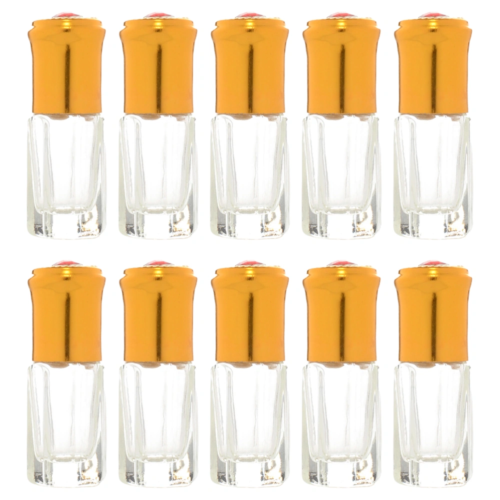 10 Pcs Roll-on Bottles Perfume Bottle Travel Bottle for Women Use (Random Color)