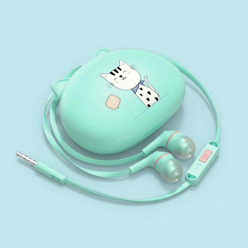 In-ear Earphone Wired Earbuds Headphone Cable Adorable Design Wired Earphone