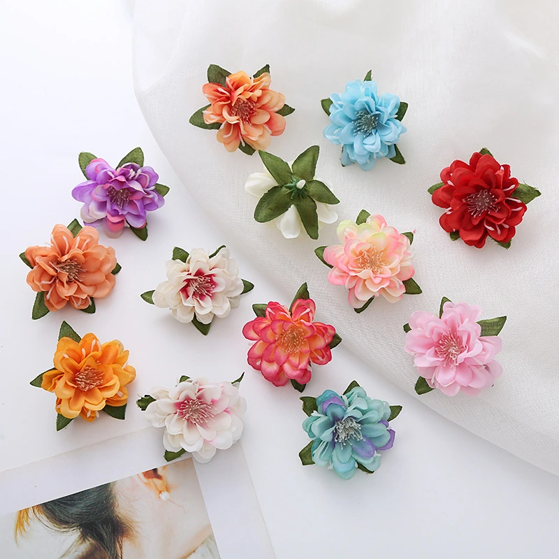 20pcs Small Artificial Flower Heads Mini Flower Arrangement Craft Flowers for Wedding Party Decoration