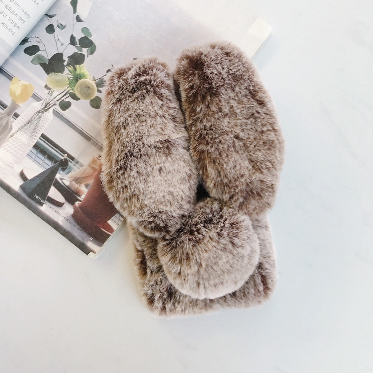 Fluffy Phone Protector Smartphone Shell Compatible for Galaxy S21 Ultra 5G