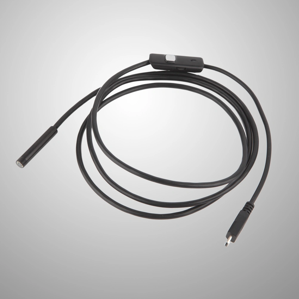 7mm Waterproof Inspection Camera for Android Phones PC (Black)
